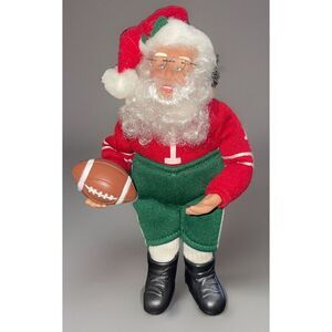 Vtg ✨Football SuperBOWL 2000 Sport Santa Claus Holiday Creations‎ Posable